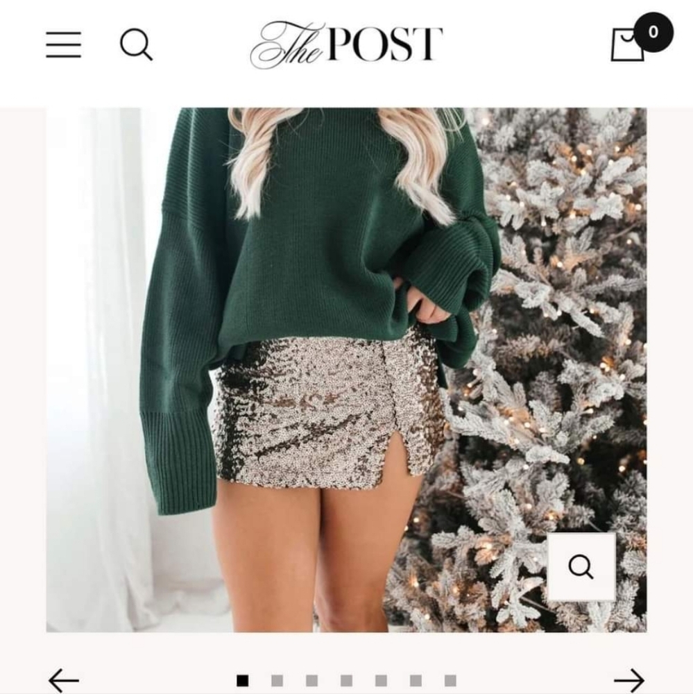 Sequin skort